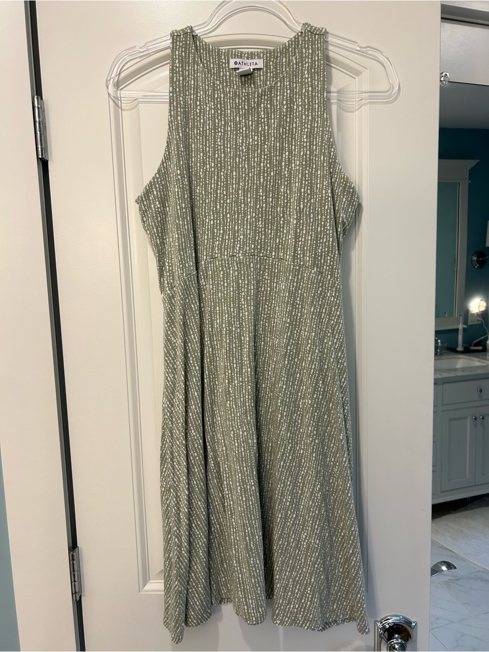 Athleta Olive Green Midi Dress, tall